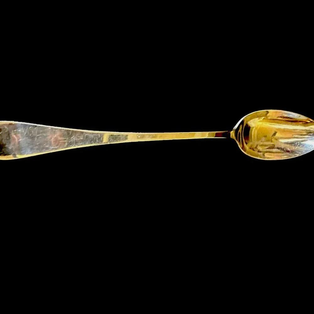 Silver Plate Long Handle Spoon - Kitchen Gadget